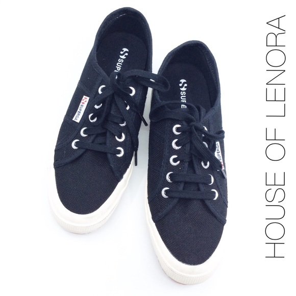 Superga Shoes - Superga COTW Wedge Sneaker (Black)